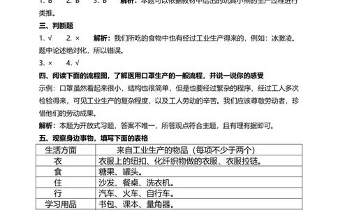 8这些东西哪里来（第一课时）+试题-四年级下册道德与法治_A493小学道法_26新四年级道法下册（统编版）_教学教案_教案四