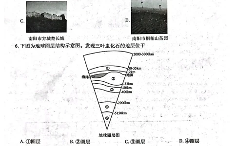 河南省南阳市六校2024-2025学年高一上学期12月月考地理试题_2024年12月试卷_1222河南省南阳市2024年秋期高一年级六校第二次联考