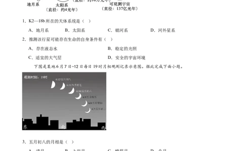 河南省郑州市十校联考2025-2026学年高一上学期11月期中考试地理试卷（含答案）_2025年11月高一试卷_251124河南省郑州市十校联考2025-2026学年高一上学期期中联考（全）