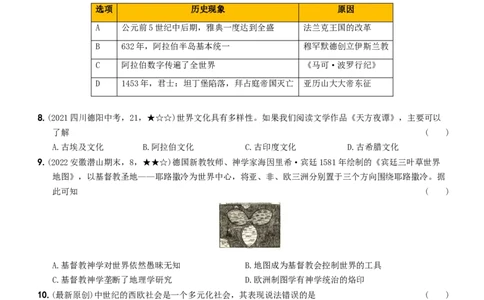 〖卷17期末综合测试卷二（学生使用版，答案解析最后）._新版初中_最新历史九年级上册_07习题试卷9上历史_4、期末试卷