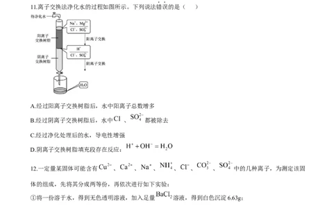 河南省天立教育集团2025-2026学年高一上学期10月月考化学试卷含答案_2025年10月高一试卷_251026河南省天立教育集团2025-2026学年高一上学期10月联考（全）