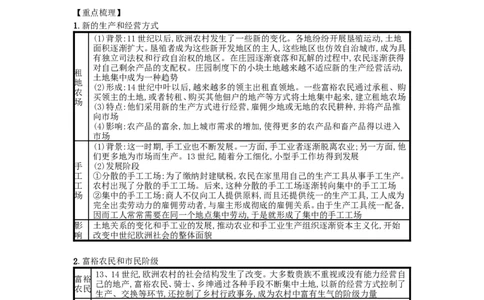 第13课西欧经济和社会的发展速记宝典知识点总结新人教_初中_人教版初中历史新九上_5.知识点+复习资料（多套）_人教部编版2018学年九年级历史上册：全一册知识点总结（打包21套）