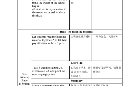 Unit8第1课时(SectionA1a-2d)（教学设计）_最新人教版英语九年级全册_旧版可参考_01.英语9全一册-新课标PPT课件+教案+学案+作业第1套_教案
