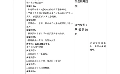 7不甘屈辱奋勇抗争（第三课时）教案-五年级下册道德与法治_A493小学道法_26新五年级道法下册（统编版）_教学教案_教案三（配套课件三）