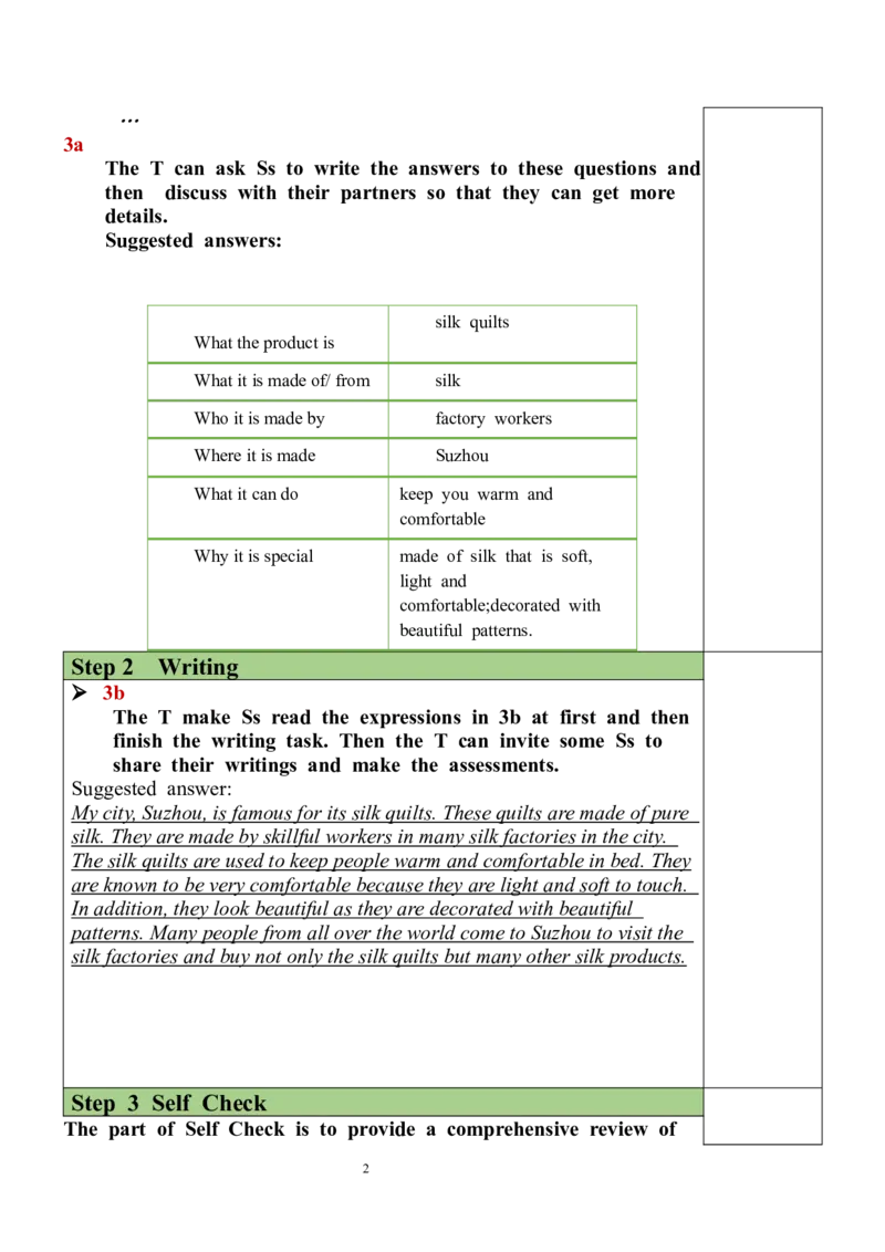 Unit5SectionB（3a-SelfCheck）教案_最新人教版英语九年级全册_新更新初中英语9全_05教案（多套）_分课时教案全英_Unit5