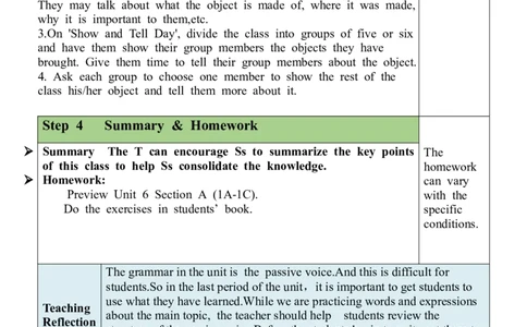 Unit5SectionB（3a-SelfCheck）教案_最新人教版英语九年级全册_新更新初中英语9全_05教案（多套）_分课时教案全英_Unit5