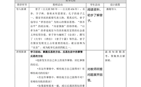 3学会反思（第二课时）教案-六年级下册道德与法治_A493小学道法_26新六年级道法下册（统编版）_教学教案_教案四（配套课件四）