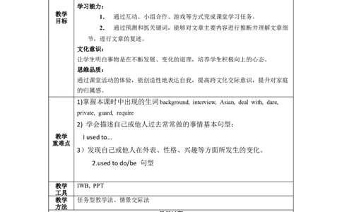 Unit4第2课时(SectionA3a-3c)（教学设计）_最新人教版英语九年级全册_旧版可参考_01.英语9全一册-新课标PPT课件+教案+学案+作业第1套_教案