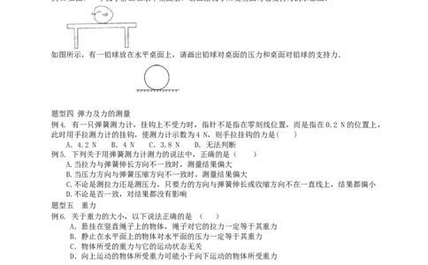 初中物理同步讲义8年级第18讲：力、弹力、重力（学生版）_初物_人教版初中物理初二三同步讲义习题练习八九年级电子资料word素材_20250116_181533_最新人教版初中物理初二下册