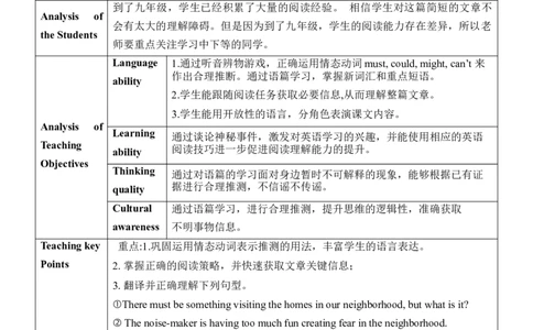 Unit8SectionA(3a～3c)_最新人教版英语九年级全册_新更新初中英语9全_新修订版英语9全一册教案课件-新修订版，第二单元有改动_核心素养教案