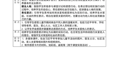 核心素养4.1快乐儿童节第二课时教案_A493小学道法_人教版小学道德与法治教学资源包_小学道法单独教案方便下载（1-6上下册）（2024秋旧版）_1-6下册（道德与法治教学设计）