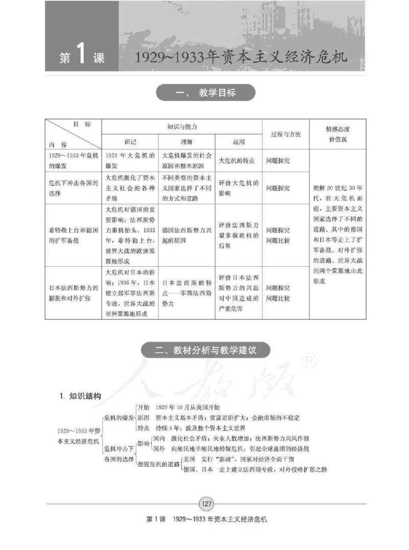 历史选修320世纪的战争与和平教师用书_电子课本_高中教学用书_人教版