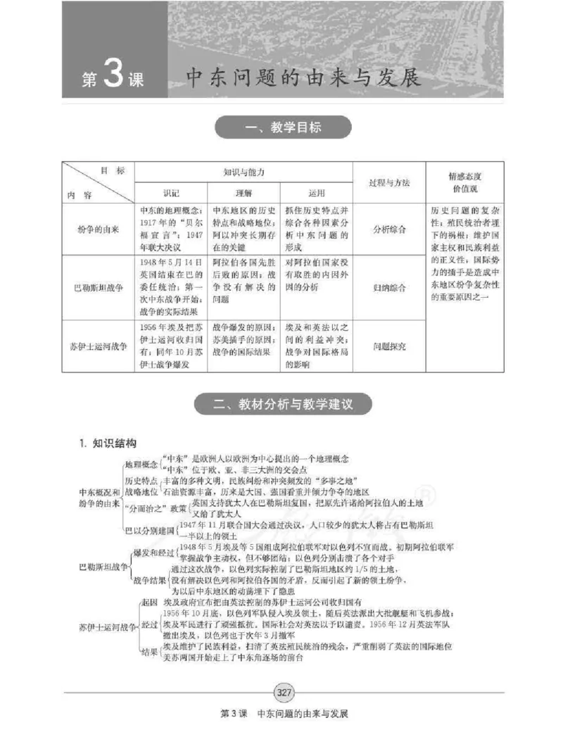 历史选修320世纪的战争与和平教师用书_电子课本_高中教学用书_人教版
