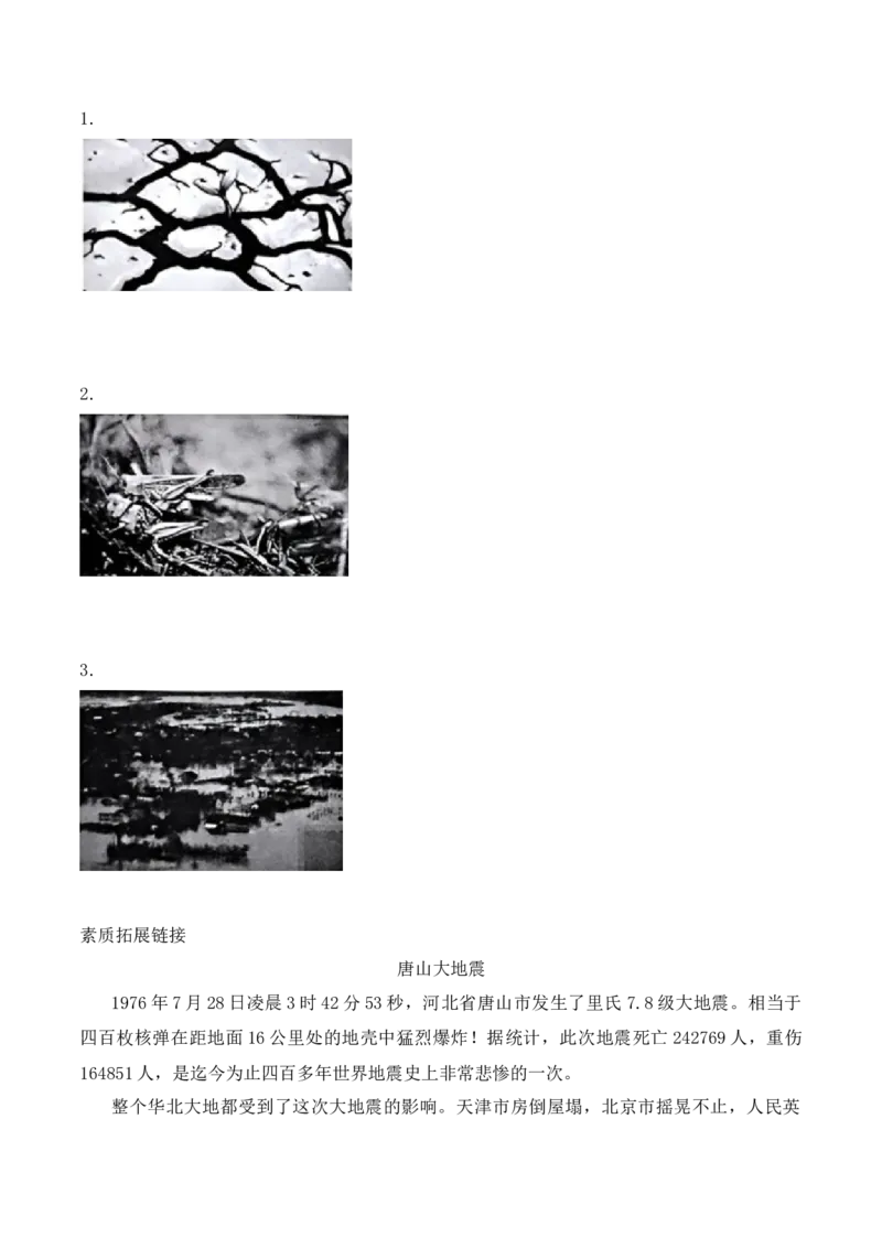 5.应对自然灾害（分层练习）-六年级道德与法治下册（部编版）_A493小学道法_26新六年级道法下册（统编版）_同步练习-K4_2025版