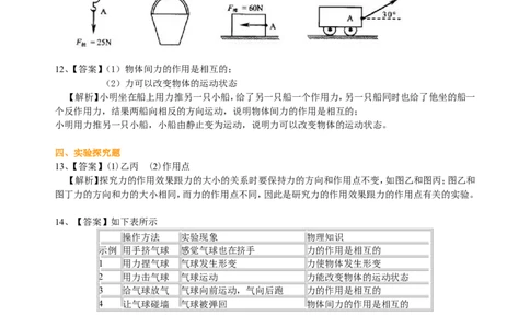 力巩固练习_初物_人教版初中物理初二三同步讲义习题练习八九年级电子资料word素材_20250116_181533_A017&mdash;&mdash;人教版初中物理初二三教案讲义专项练习八九年级电子版word资料_54力