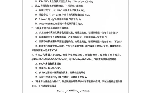 河南省三门峡市2024-2025学年度下学期期末调研考试高一化学试题_2025年02月试卷_0224河南省三门峡市2024-2025学年高一上学期1月期末考试