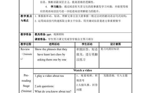 Unit6第2课时(SectionA3a-3c)（教学设计）_最新人教版英语九年级全册_旧版可参考_01.英语9全一册-新课标PPT课件+教案+学案+作业第1套_教案