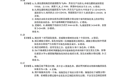 河南省驻马店市环际大联考&ldquo;逐梦计划&rdquo;2024-2025学年度第二学期阶段考试高一第一次月考生物试题及答案解析高一生物参考答案_2025年03月试卷
