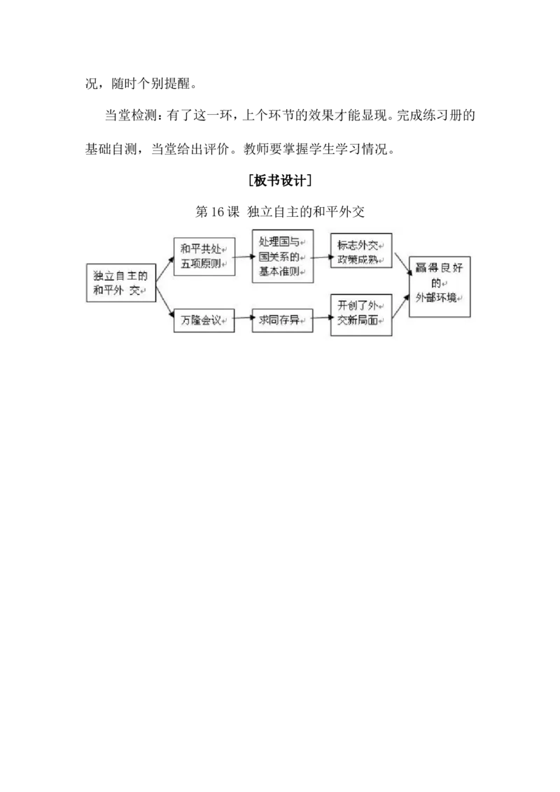 第16课独立自主的和平外交说课稿_初中_人教版初中历史新八下_1.课件ppt+教案等资源（多套）_第1套：教案+课件ppt_第五单元国防建设与外交成就_辅教资料_说课稿