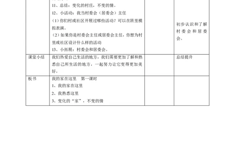 5我的家在这里第一课时教案_A493小学道法_26新三年级道法下册（统编版）_版本一_部编版道德与法治3下_旧版_道法3下课件教案_01.道法3下第2套课件+核心素养教案