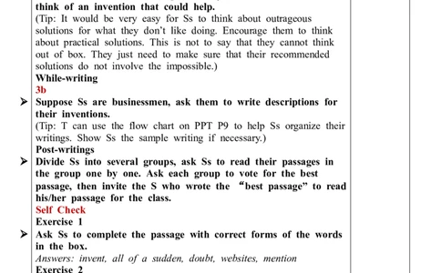 Unit6SectionB（3a-SelfCheck）教案_最新人教版英语九年级全册_新更新初中英语9全_05教案（多套）_分课时教案全英_Unit6