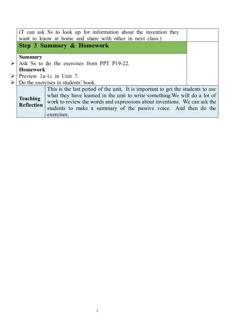 Unit6SectionB（3a-SelfCheck）教案_最新人教版英语九年级全册_新更新初中英语9全_05教案（多套）_分课时教案全英_Unit6