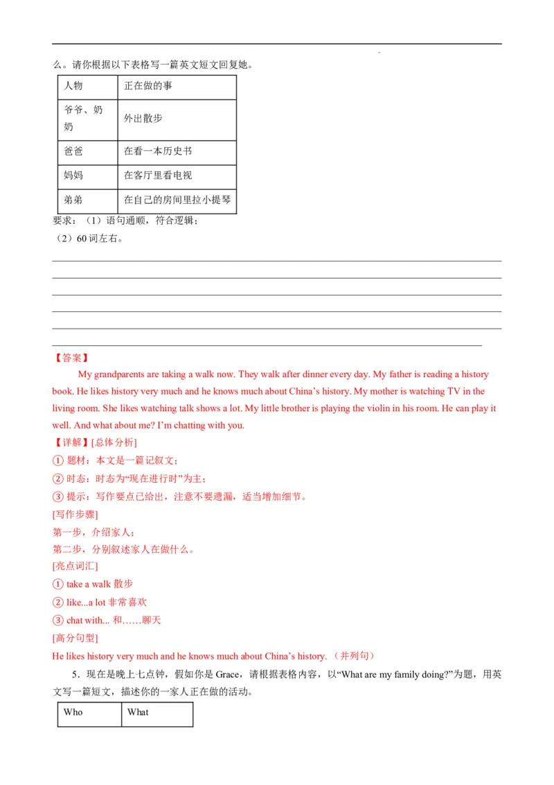 Unit5HereandNow.（话题写作指导）（原卷版）_最新人教版英语七年级下册_七下英语2025版_21.写作提升及专练