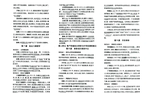 人教部编版历史八年级上册-知识点归纳_初中_人教版初中历史新八上_5.知识点+复习资料（多套）_期末单元知识点总结