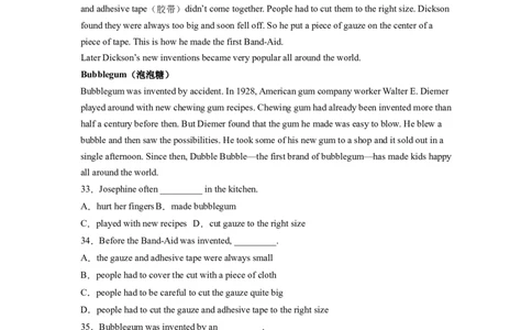 Unit6第1课时(SectionA1a-2d)（分层作业-解析版）一_最新人教版英语九年级全册_旧版可参考_01.英语9全一册-新课标PPT课件+教案+学案+作业第1套_分层作业