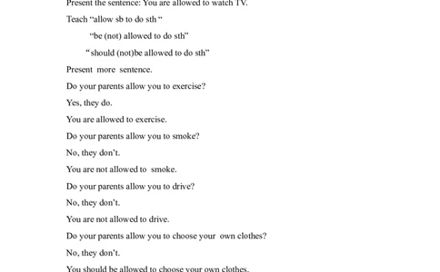 Unit7Teenagersshouldbeallowedtochoosetheirownclothes.教案_最新人教版英语九年级全册_新更新初中英语9全_05教案（多套）_赠送：备用教案_人教版英语9年级全册教案教案3
