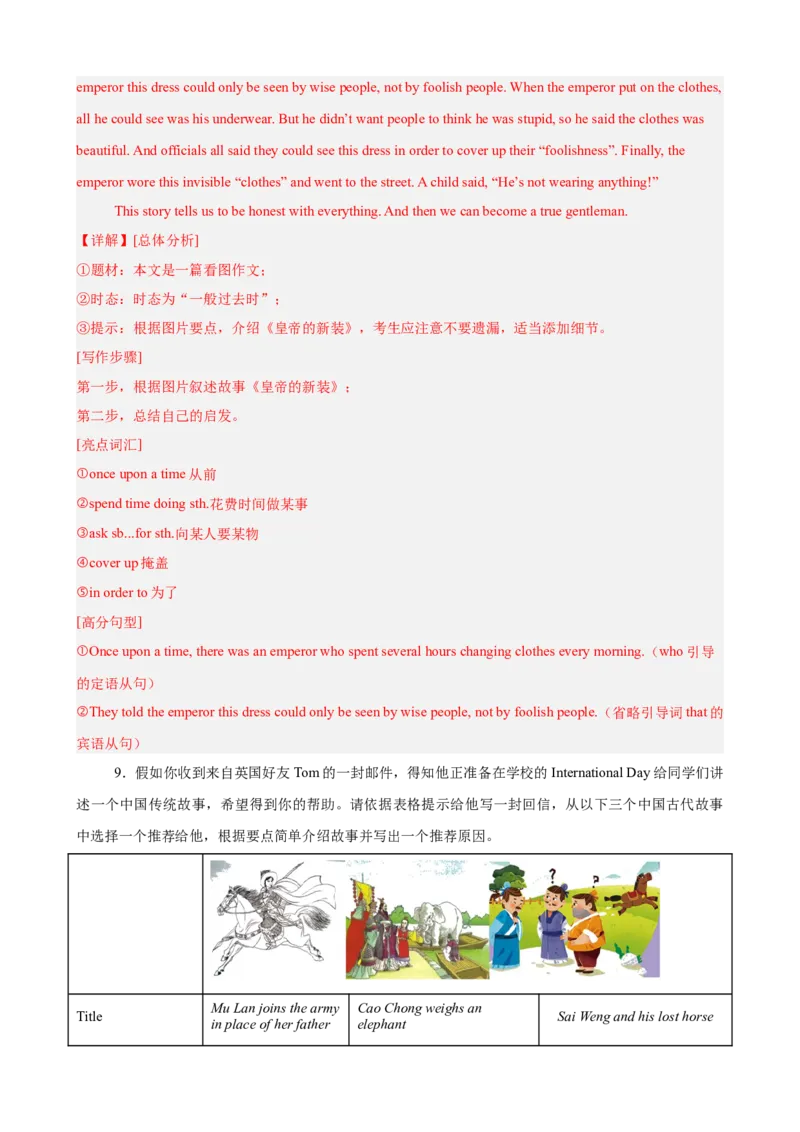 Unit6单元话题满分范文必背（教师版）_最新人教版英语八年级下册_旧版（有参考价值）_版本二_八年级英语下册（人教版）_单元重难点易错题精练-U216