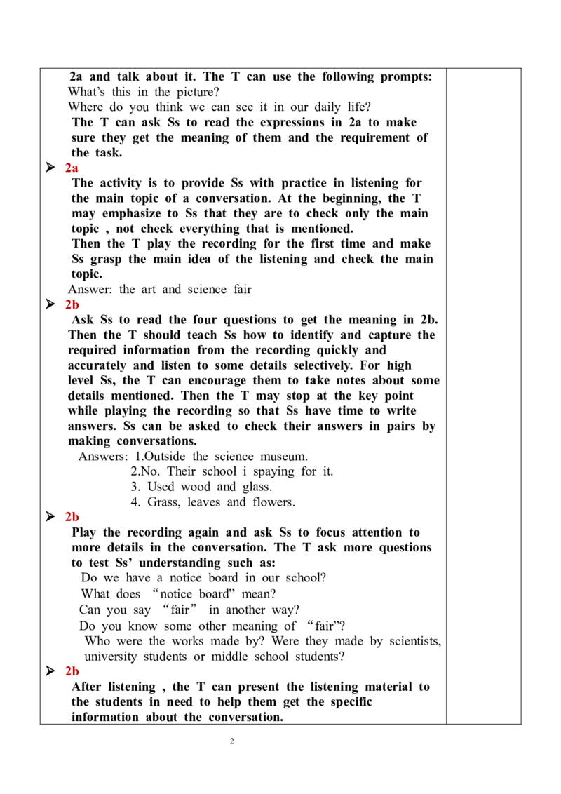 Unit5SectionA（2a-2d）教案_最新人教版英语九年级全册_新更新初中英语9全_05教案（多套）_分课时教案全英_Unit5
