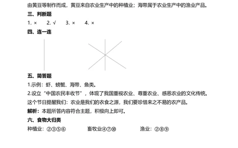 7我们的衣食之源（第二课时）+试题-四年级下册道德与法治_A493小学道法_26新四年级道法下册（统编版）_教学教案_教案四