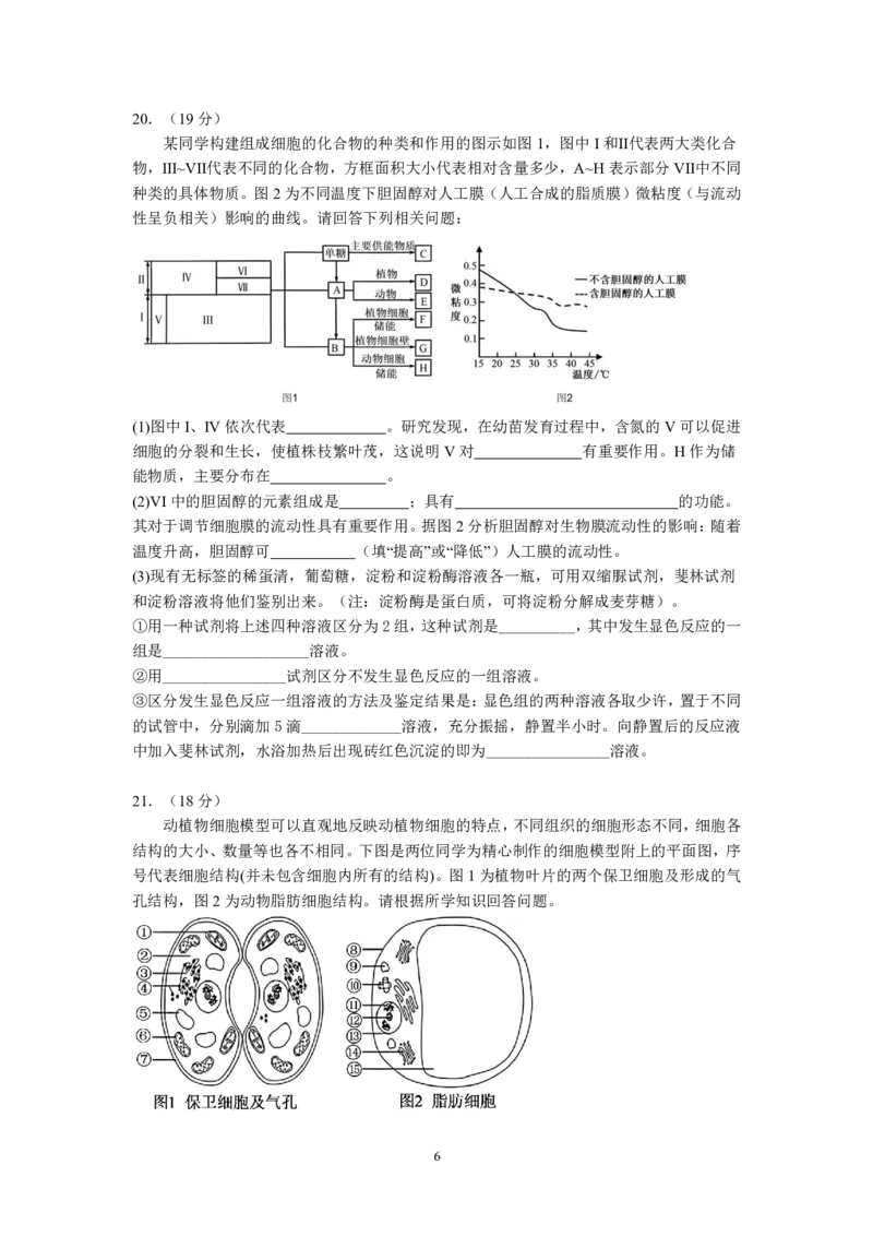 湖北省荆州中学2025-2026学年高一上学期期中考试生物试卷PDF_2025年11月高一试卷_251122湖北省荆州中学2025-2026学年高一上学期期中考试（全）