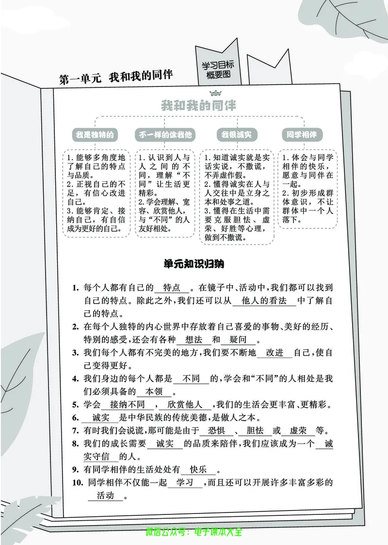 道法3b_A493小学道法_人教版小学道德与法治教学资源包_小学道法（预习复习资料大礼包）_《七彩同步训练》