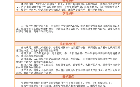 课堂无忧第6课《从小爱科学》第2课时做个小小科学家教案设计_A493小学道法_人教版小学道德与法治教学资源包_人教版小学道德与法治（新教材123年级）(2025秋新版)