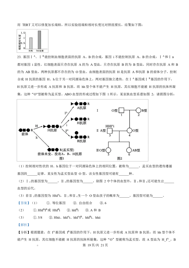 湖北省襄阳市第四中学2024&mdash;2025学年高一下学期3月考试生物试题Word版含解析_2025年04月试卷_0428湖北省襄阳市第四中学2024-2025学年高一下学期3月月考