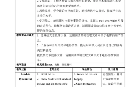 Unit9第2课时(SectionA3a-3c)（教学设计）_最新人教版英语九年级全册_旧版可参考_01.英语9全一册-新课标PPT课件+教案+学案+作业第1套_教案