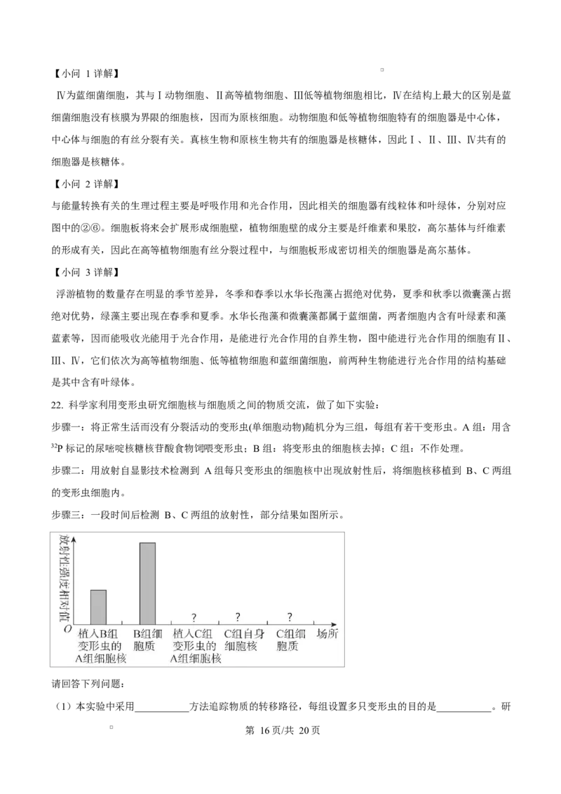 湖北省荆州中学2024-2025学年高一下学期2月月考生物试卷Word版含解析_2025年03月试卷_0313湖北省荆州中学2024-2025学年高一下学期2月月考