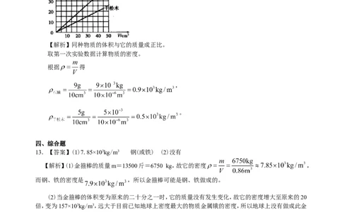 密度(提高)巩固练习_初物_人教版初中物理初二三同步讲义习题练习八九年级电子资料word素材_20250116_181533_A017&mdash;&mdash;人教版初中物理初二三教案讲义专项练习八九年级电子版word资料