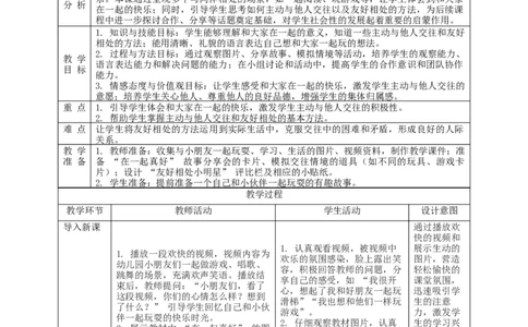 第5课《和大家在一起》教学设计_A493小学道法_人教版小学道德与法治教学资源包_人教版小学道德与法治（新教材123年级）(2025秋新版)_1年级下册（25春）_教学设计