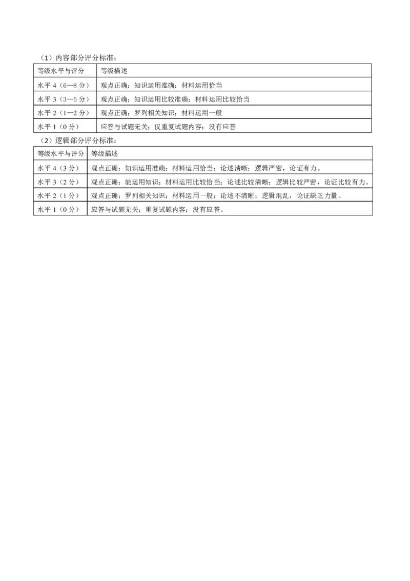 浙江省金华十校2025-2026学年高一上学期2月期末政治试题（扫描版，含答案）_2026年02月高一试卷_260215浙江省金华十校2025-2026学年高一上学期2月期末（全）