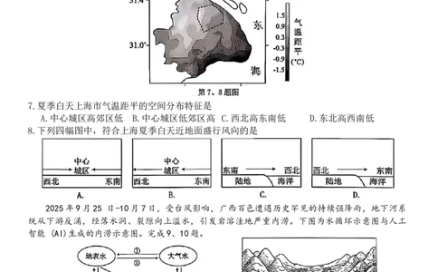浙江省温州市2025-2026年高一上地理期末试卷_2026年02月高一试卷_260208浙江省温州市2025-2026学年高一上学期期末（A卷+B卷）（全）_浙江省温州市2025-2026学年高一上学期期末试题A卷