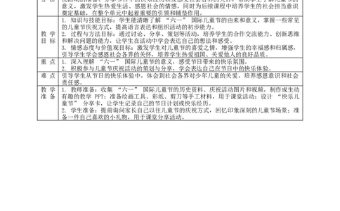第13课《快乐儿童节》教学设计_A493小学道法_人教版小学道德与法治教学资源包_人教版小学道德与法治（新教材123年级）(2025秋新版)_1年级下册（25春）_教学设计