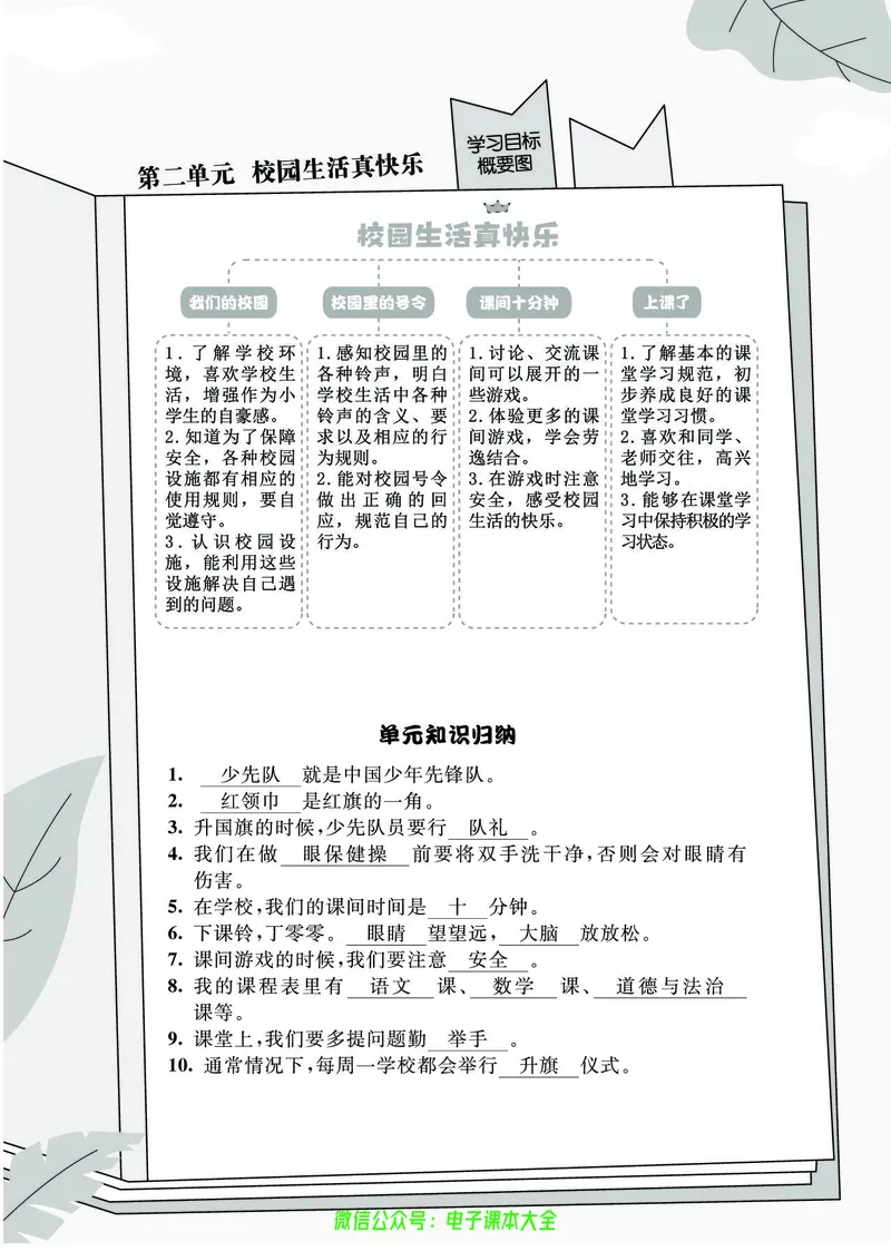 道法1a_A493小学道法_人教版小学道德与法治教学资源包_小学道法（预习复习资料大礼包）_《七彩同步训练》