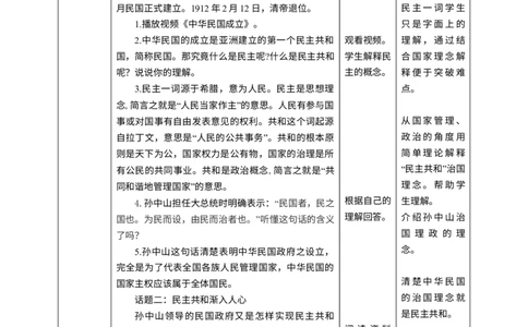 第8课《推翻帝制民族觉醒》第二课时_A493小学道法_26新五年级道法下册（统编版）_教学教案_教案二