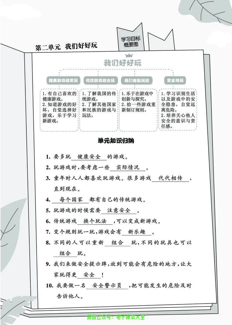 道法2b_A493小学道法_人教版小学道德与法治教学资源包_小学道法（预习复习资料大礼包）_《七彩同步训练》