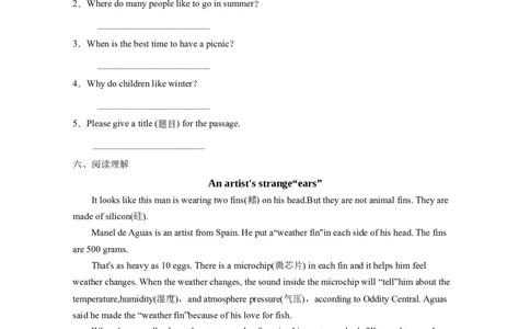 人教版七下unti6基础练习册--_最新人教版英语七年级下册_七下英语2025版_17.2025春英语人教7下英语基础+培优练习册（1-8单元）_人教版七下英语基础练习册
