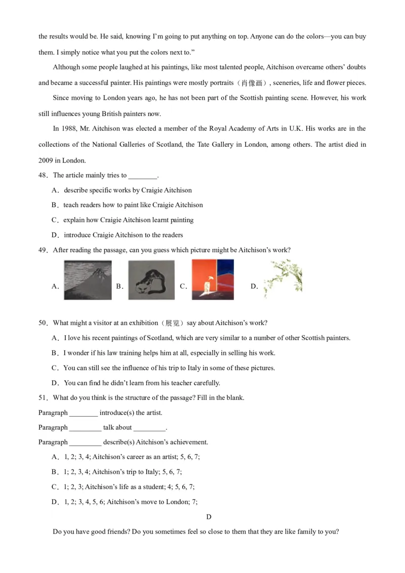 九年级上学期期末考试（重庆卷）_最新人教版英语九年级全册_新更新初中英语9全_07习题试卷_（5）期末试卷_606