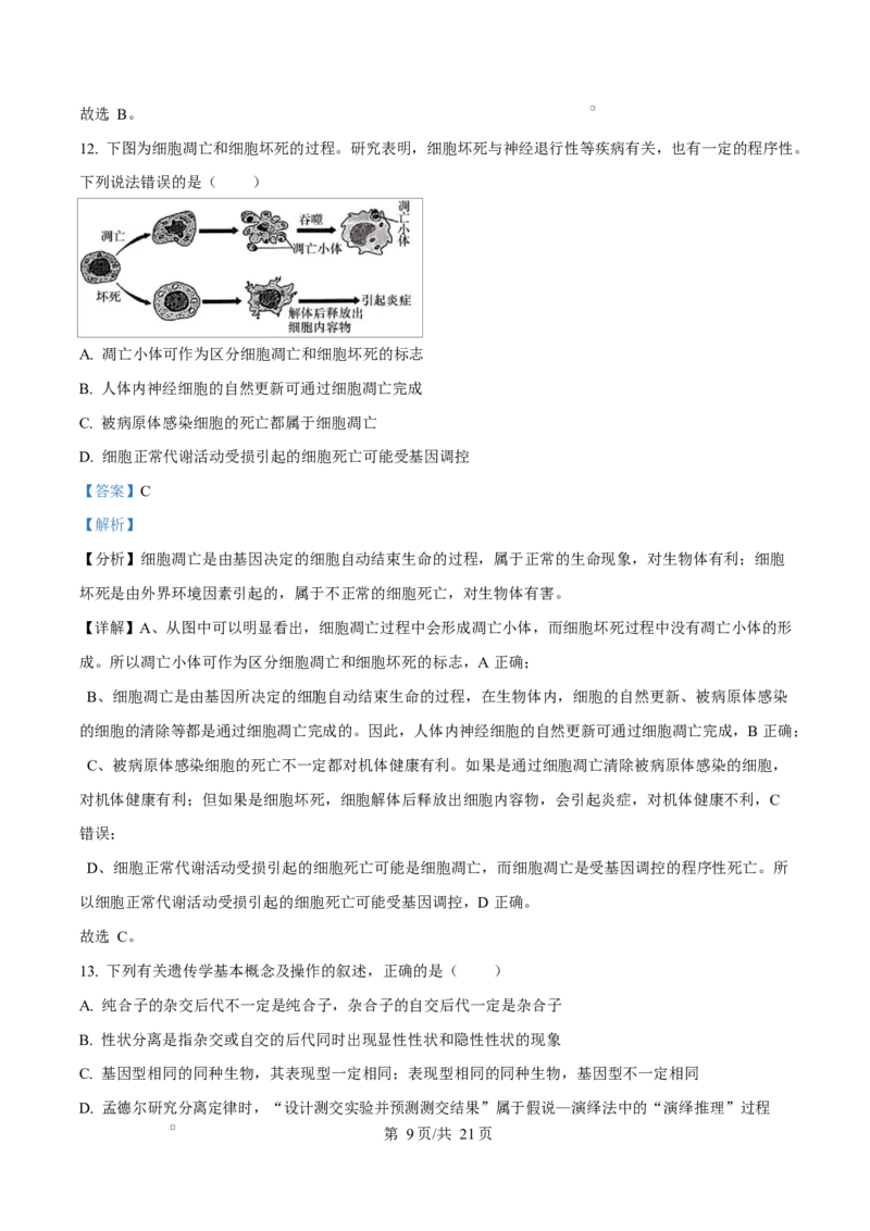 湖南省长沙市雅礼教育集团高一联考2024-2025学年高一下学期3月月考生物试题Word版含解析_2025年04月试卷_0417湖南省长沙市雅礼教育集团2024-2025学年高一下学期3月联考